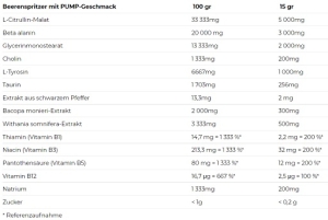 Nutrend Pump 225 g Berry Splash