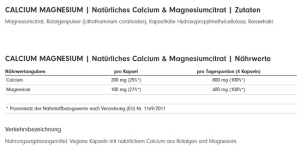 ProFuel CALCIUM & MAGNÉSIUM 120 gélules.
