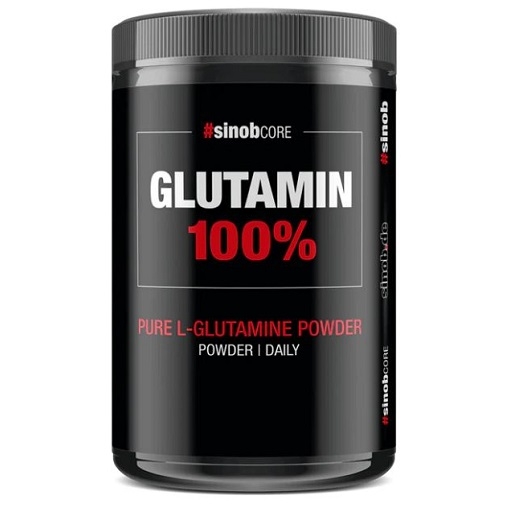 Sinob Core L-Glutamine 500 g en boîte