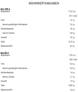 Weider Joe's Core Bar 12 x 45 g Nougat Noisettes