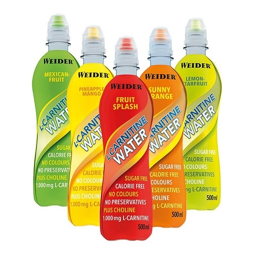 Weider L-Carnitine EAU 6 x 500 ml Mangue Ananas