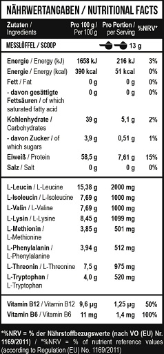 MST - BCAA & EAA Zero 1040g Mangue Fruit de la Passion