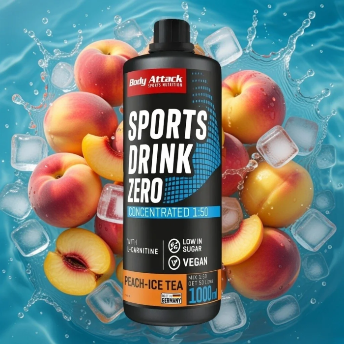 Body Attack Zero Sports Drink 1000 ml Figue mexicaine