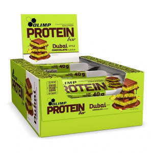 Barres protéinées Olimp style Dubaï, 25 x 40 g, saveur chocolat blanc