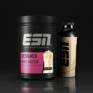 ESN Designer Whey 908 g en boîte, amande et noix de coco
