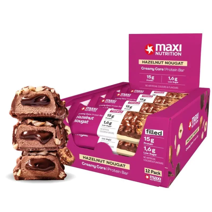 MaxiNutrition Creamy Core Protein Bar 12x45g Cookie Caramel
