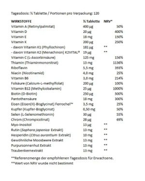 BioTech Multivitamin For Women from organic sources 60 Tablettes