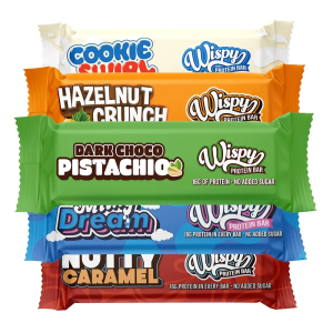  Wispy 10x55g Barre protéinée Chocolat noir pistache