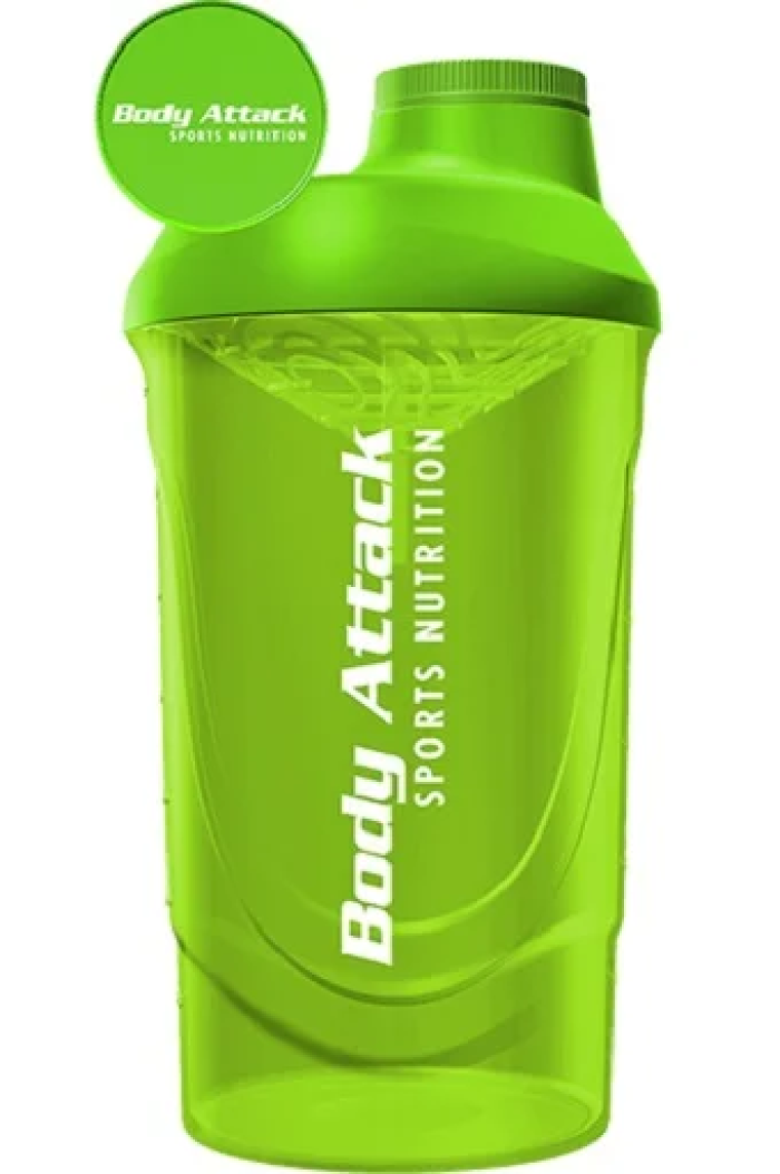Body Attack Shaker 600ml vert