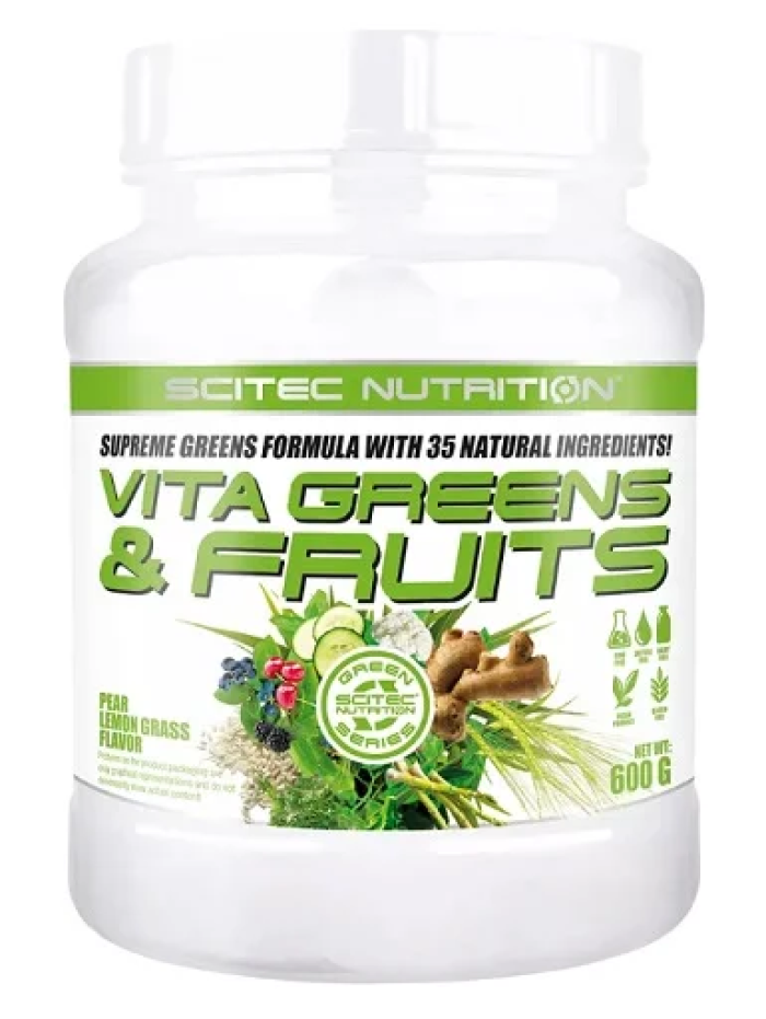Scitec Vita Verts & Fruits 600g Poire citronnelle