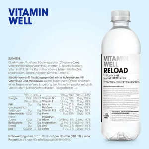 Vitamin Well Drink 12x500ml ZERO Lemon