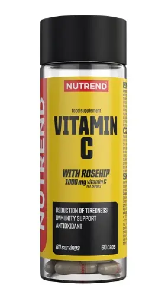  Nutrend Vitamine C 1000 mg avec cynorrhodon, 60 capsules