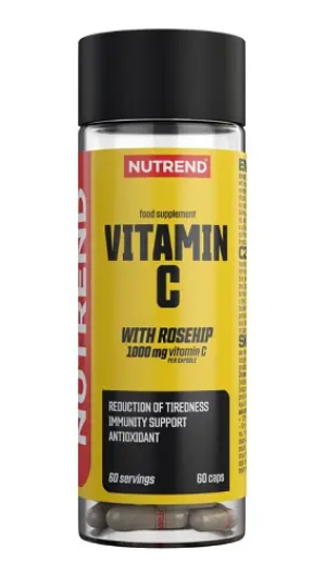  Nutrend Vitamine C 1000 mg avec cynorrhodon, 60 capsules