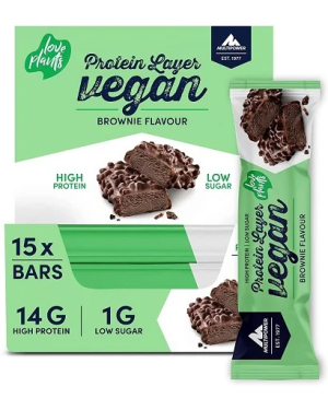 Multipower Vegan Protein Layer Bar 15x 55g Hazelnut Nougat