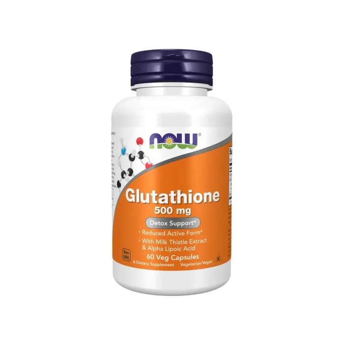 Now Foods Glutathione with Milk Thistle Extract & Alpha Lipoic Acid 500mg 30 capsules