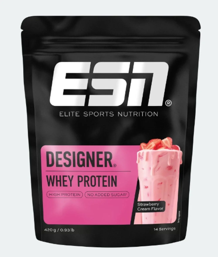 ESN Designer Whey 420 g, saveur crème à la fraise