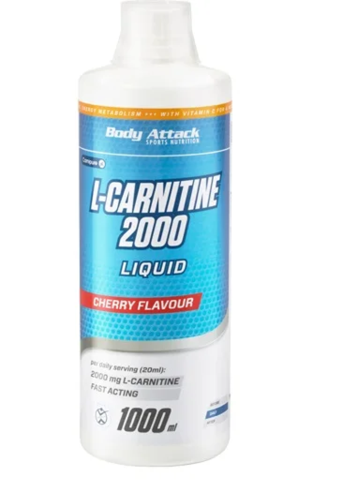 Body Attack L-Carnitine Liquide, 1000 ml Orange