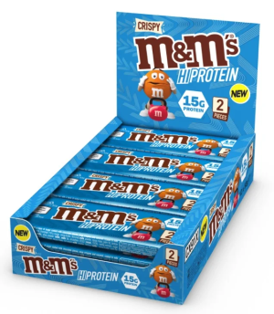 Barres protéinées M&M's 12 x 52 g croustillantes