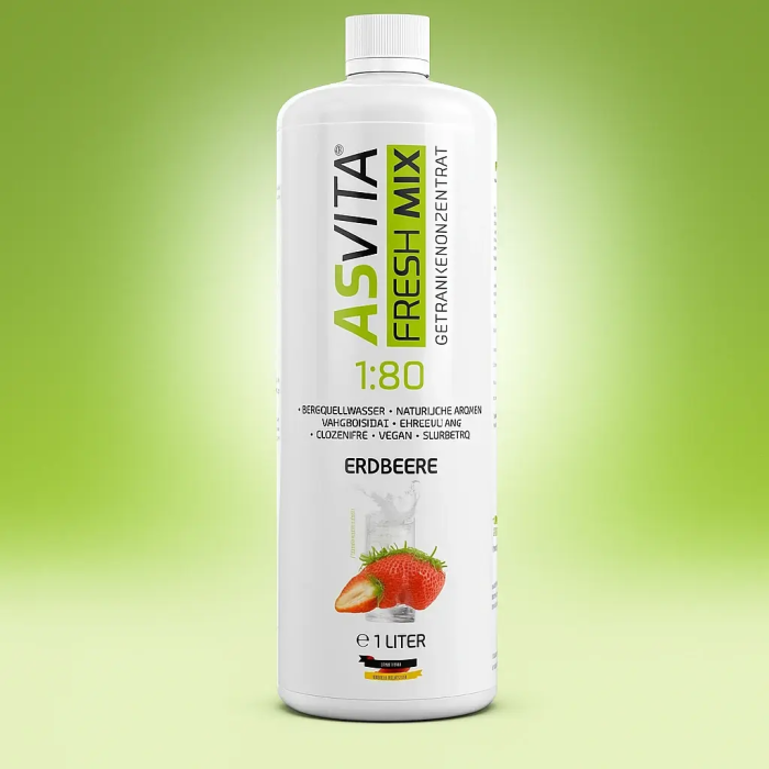 Boisson minérale ASVita Fresh Mix 1/80 - 1L Thé glacé pêche