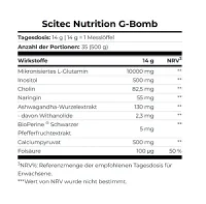  Scitec G-Bomb 500g Thé glacé au citron