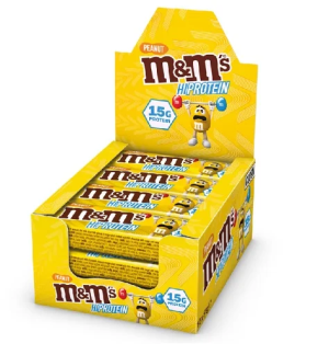Barres protéinées M&M's 12 x 52 g croustillantes