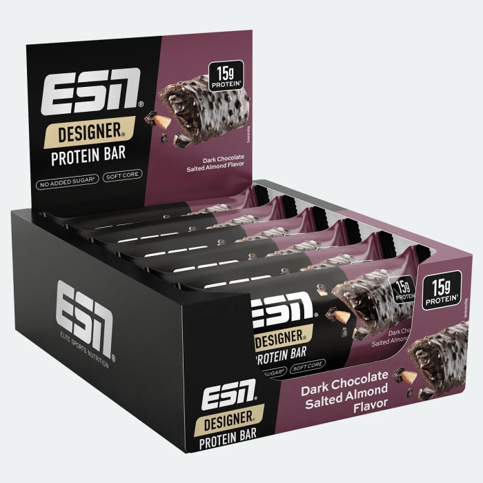 ESN Designer Bar Box 12x45g Dark CHOCOLATE RASPBERRY *NEW