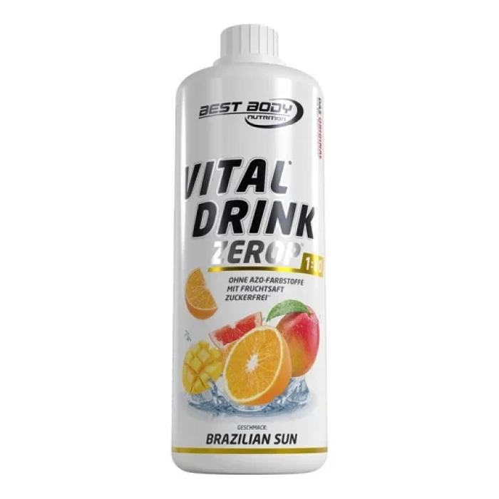 Boisson énergisante Best Body Vital Drink 1:80 - 1000 ml de limonade aux herbes